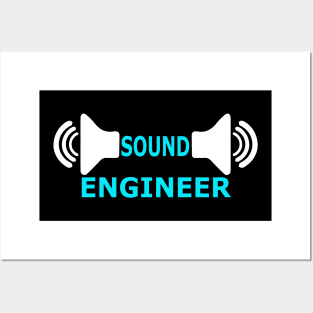 Sound engineer, audio engineering funny t-shirt Posters and Art